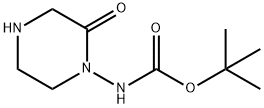 Carbamic acid, (2-oxo-1-piperazinyl)-, 1,1-dimethylethyl ester (9CI) Struktur