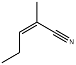 (Z)-2-methylpent-2-enenitrile Structure