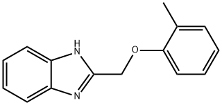 2-[(2-メチルフェノキシ)メチル]-1H-ベンズイミダゾール 化学構造式