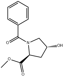 反式-1-苯甲酰基-4-羟基-L-脯氨酸甲酯, 31560-20-0, 结构式