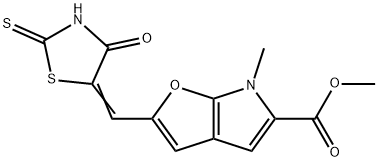 315665-37-3 6H-Furo[2,3-b]pyrrole-5-carboxylic  acid,  6-methyl-2-[(4-oxo-2-thioxo-5-thiazolidinylidene)methyl]-,  methyl  ester