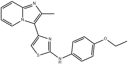 N-(4-Ethoxyphenyl)-4-(2-methylimidazo[1,2-a]pyridin-3-yl)thiazol-2-amine Struktur
