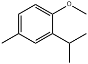 2-异丙基-1-甲氧基-4-甲基苯,31574-44-4,结构式