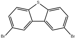 2,8-ジブロモジベンゾチオフェン 化学構造式