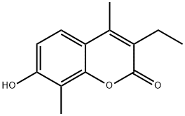 3-ethyl-7-hydroxy-4,8-dimethyl-2H-chromen-2-one Structure