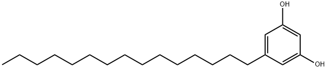 5-十五烷基-1,3-苯二酚, 3158-56-3, 结构式