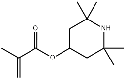 2-甲基-2-丙烯酸-2,2,6,6-四甲基-4-哌啶基酯,31582-45-3,结构式