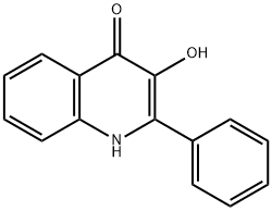3-羟基-2-苯基喹啉-4(1H)-酮 结构式