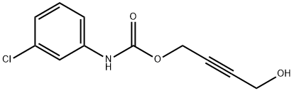 4-hydroxy-2-butynyl (3-chlorophenyl)carbamate 结构式