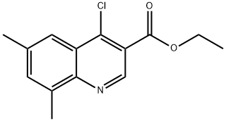 ETHYL 4-CHLORO-6,8-DIMETHYLQUINOLINE-3-CARBOXYLATE Structure