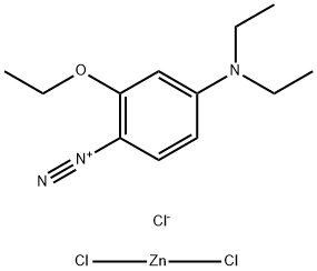 4-diethylamino-2-ethoxybenzenediazonium zinc chloride Structure