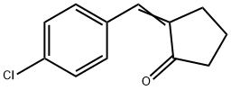 2一(E)-(4-氯亚苄基)环戊酮 结构式