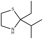 Thiazolidine, 2-ethyl-2-isopropyl- (8CI) 化学構造式
