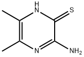 2(1H)-Pyrazinethione,  3-amino-5,6-dimethyl- Structure