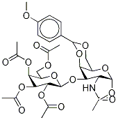 Methyl 2-Acetamido-2-deoxy-4,6-anisolydene-O-[β-D- (2,3,4,6-tetraacetyl) galactopyranosyl]-α-D-galactopyranoside Structure