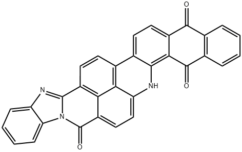 アントラ[1,2-c]ベンゾイミダゾ[2,1-i]ベンゾ[lmn][2,8]フェナントロリン-5,9,20(6H)-トリオン 化学構造式