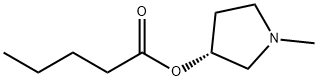 Pentanoic acid, (3R)-1-methyl-3-pyrrolidinyl ester (9CI) Struktur