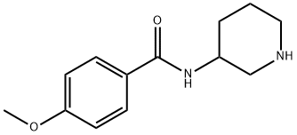 4-methoxy-N-(piperidin-3-yl)benzamide Struktur