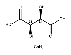 (2R,3R)-2,3-ジヒドロキシブタン二酸カルシウム 化学構造式