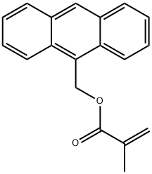 メタクリル酸9-アントリルメチル 化学構造式