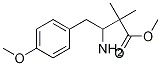 3-氨基-4-(4-甲氧基苯基)-2,2-二甲基丁酸甲酯 结构式