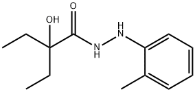 2-Ethyl-2-hydroxybutyric acid 2-(o-tolyl)hydrazide 结构式