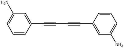 1,4-BIS(3-AMINOPHENYL)BUTADIYNE 化学構造式