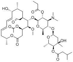 ロイコマイシンA3モノプロピオナート 化学構造式