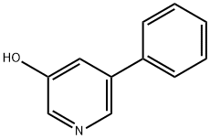 5-フェニルピリジン-3-オール 化学構造式