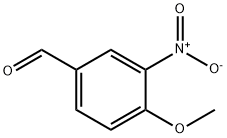 4-メトキシ-3-ニトロベンズアルデヒド 化学構造式