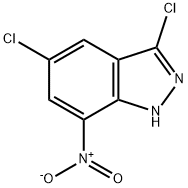3,5-DICHLORO-7-NITRO (1H)INDAZOLE Struktur