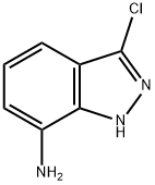 1H-INDAZOL-7-AMINE,3-CHLORO, 316810-88-5, 结构式