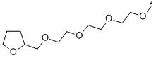 ポリ(エチレングリコール)テトラヒドロフルフリルエーテル 化学構造式