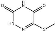 5-(METHYLTHIO)-6-AZAURACIL Structure