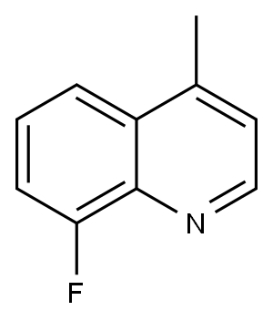 8-氟-4-甲基喹啉, 31698-56-3, 结构式
