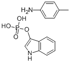 4-甲基苯胺 1H-吲哚-3-基磷酸氢盐 结构式