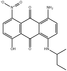 1-氨基-5-羟基-4-[(1-甲基丙基)氨基]-8-硝基-9,10-蒽醌 结构式