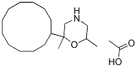 4-Cyclododecyl-2,6-dimethylmorpholine acetate Struktur