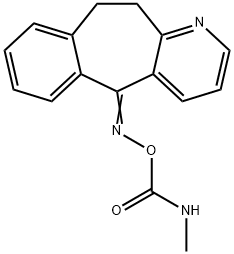 10,11-Dihydro-5-[[(methylcarbamoyl)oxy]imino]-5H-benzo[4,5]cyclohepta[1,2-b]pyridine Structure