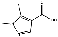 1,5-ジメチル-1H-ピラゾール-4-カルボン酸 化学構造式