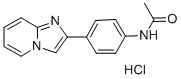 2-(p-Acetamidophenyl)imidazo(1,2-a)pyridineHCl 结构式
