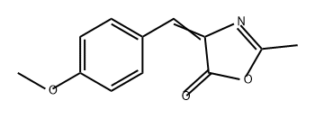 5 (4H) - 恶唑酮, 4 - [( 4-甲氧基苯基)亚甲基] -2-甲基, 31730-24-2, 结构式