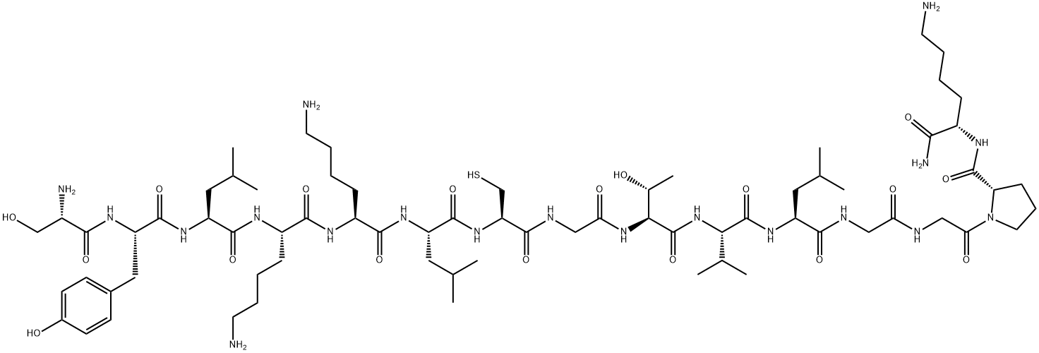 PROCATHEPSIN B (36-50) (RAT), 317331-26-3, 结构式