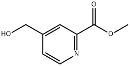 4-(ヒドロキシメチル)ピリジン-2-カルボン酸メチル 化学構造式