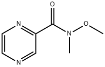 N-甲氧基-N-甲基-吡嗪-2-甲酰胺,317335-26-5,结构式