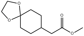 (1,4-Dioxa-spiro[4.5]dec-8-YL)-acetic acid Methyl ester Struktur
