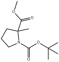1-叔丁基2-甲基2-甲基吡咯烷-1,2-二羧酸酯, 317355-80-9, 结构式