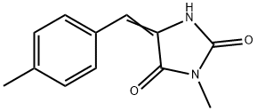 2,4-IMIDAZOLIDINEDIONE, 3-METHYL-5-((4-METHYLPHENYL)METHYLENE)- Struktur