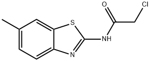2-CHLORO-N-(6-METHYL-BENZOTHIAZOL-2-YL)-ACETAMIDE Struktur