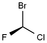 (-)-Bromochlorofluoromethane Structure